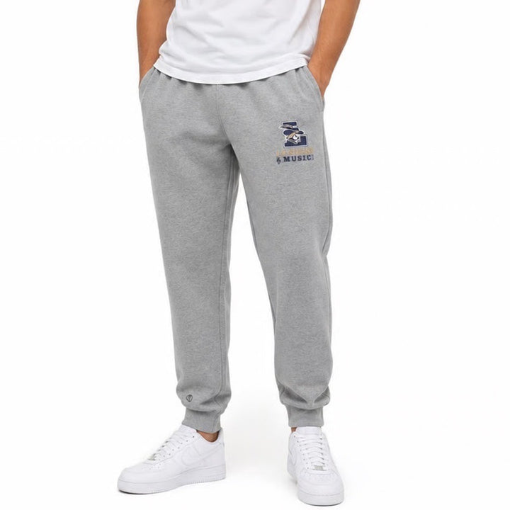 Holloway La Salle Music Jogger Sweatpants Mens Medium Gray Graphic Fleece Pants