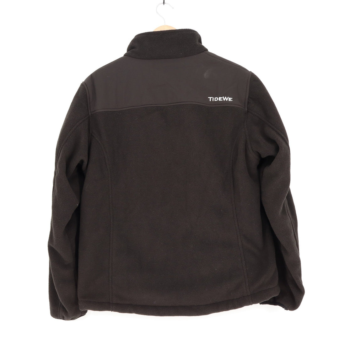 TideWe Womens Heated Fleece Jacket Black Full Zip Battery Pack Included Size L