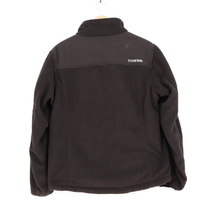 TideWe Womens Heated Fleece Jacket Black Full Zip Battery Pack Included Size L