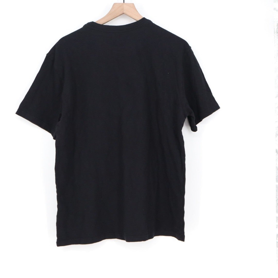 American Giant Mens Black Crew Neck T Shirt Size L Made in USA Cotton