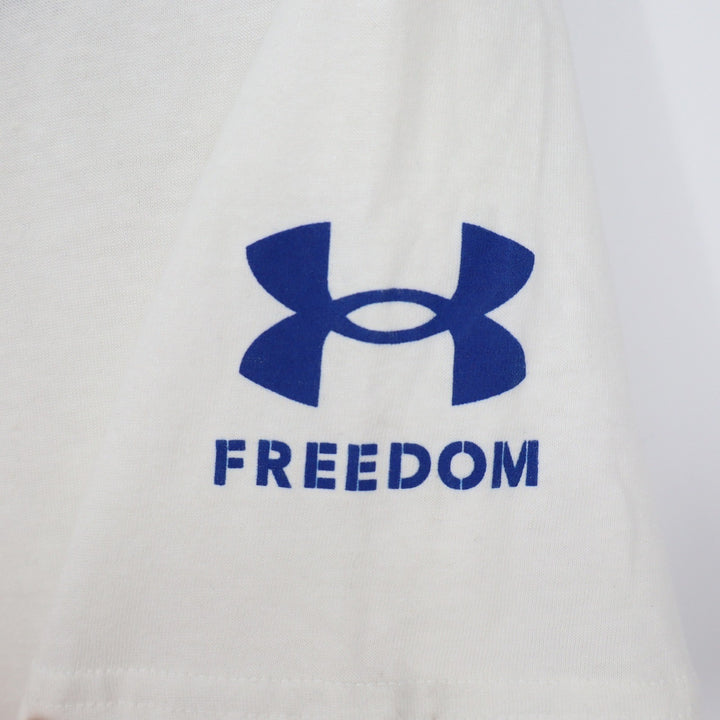 Under Armour Mens Freedom Baseball USA Icon T-Shirt White Small NWT