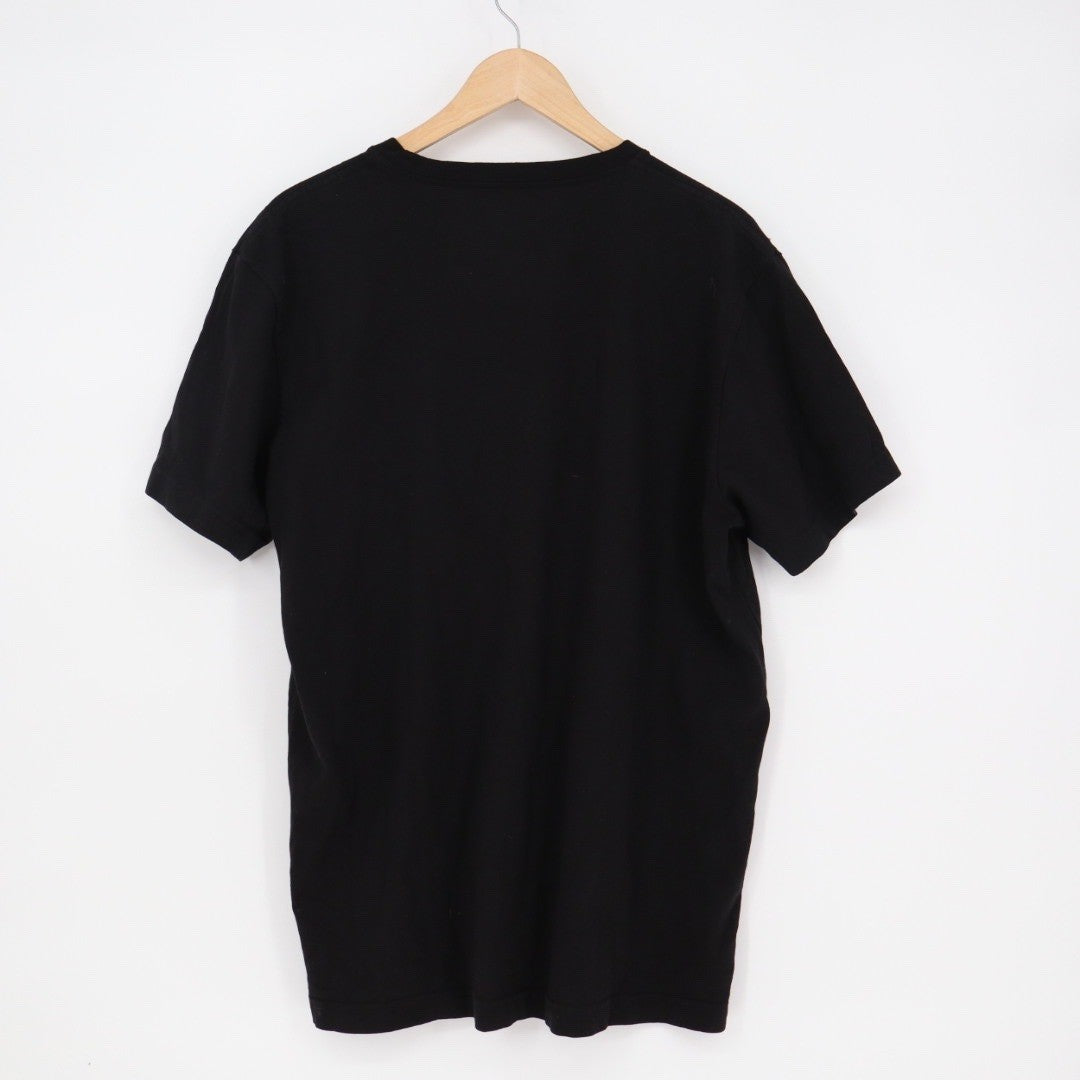 American Giant Mens Black Crew Neck T Shirt Size L Made in USA Short Sleeve