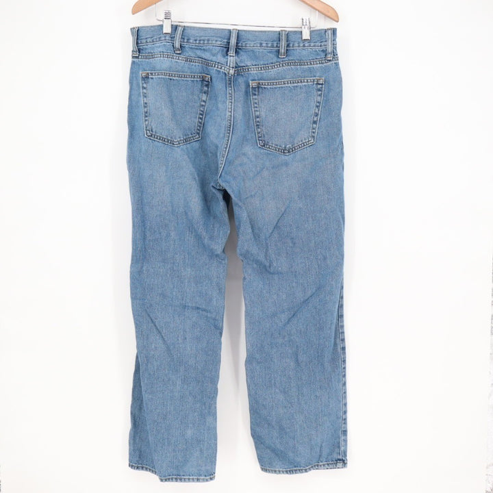 Old Navy Jeans Mens 36x30 Blue Denim Cotton Loose Ample Straight Leg Outdoor