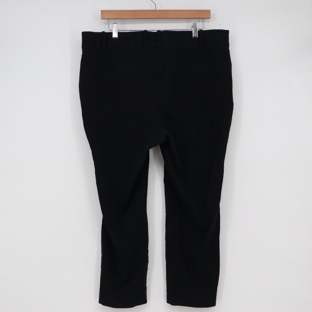 Ava & Viv Womens Plus 18W Cropped Ankle Trousers Stretch Straight Leg Pants