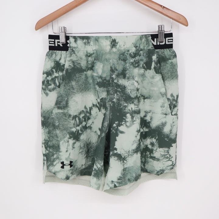 Under Armour Mens Vanish Woven 6in Printed Shorts Green Marble Small