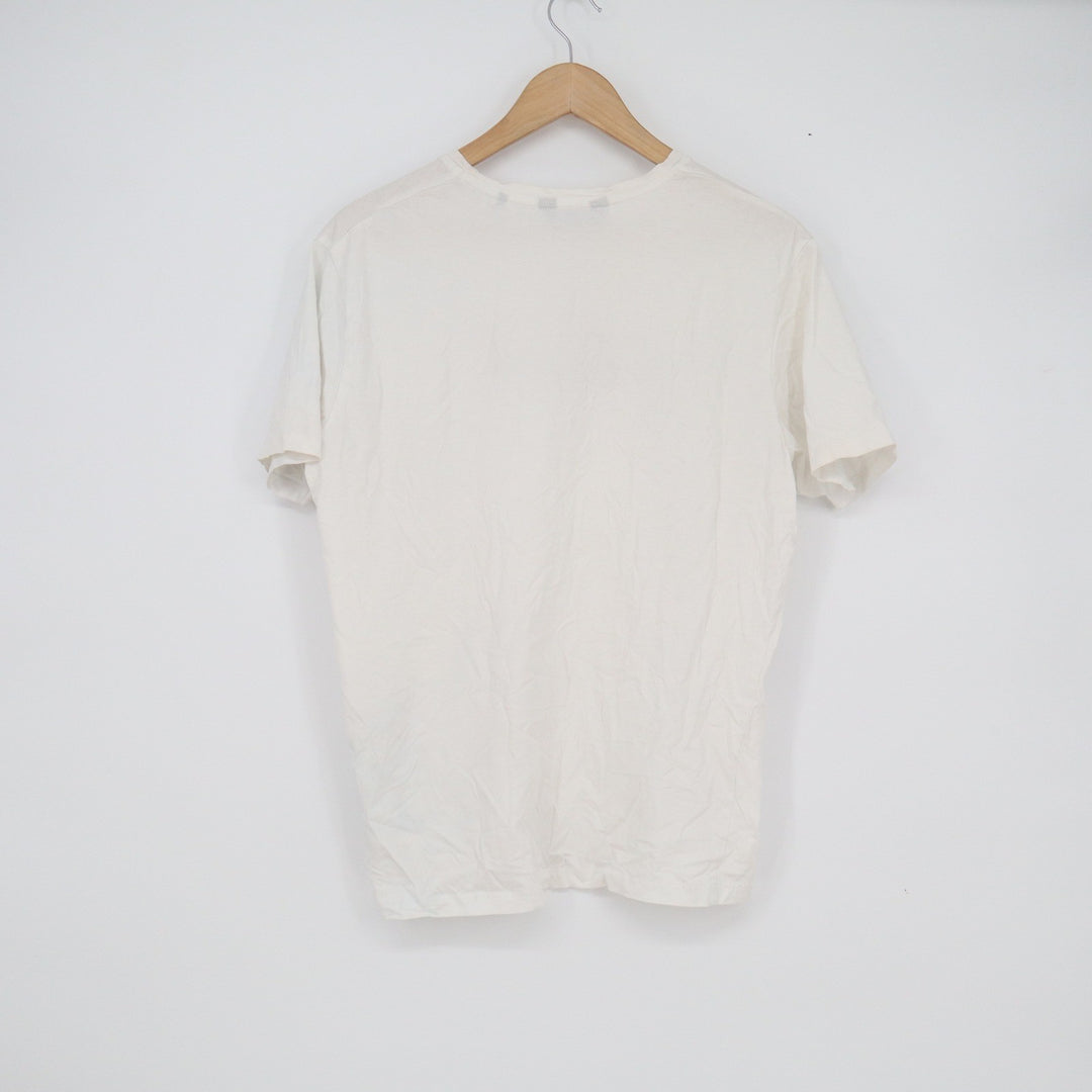 Rare Rabbit Gentleman Off White Liquid Cotton Graphic T-Shirt Mens Size M