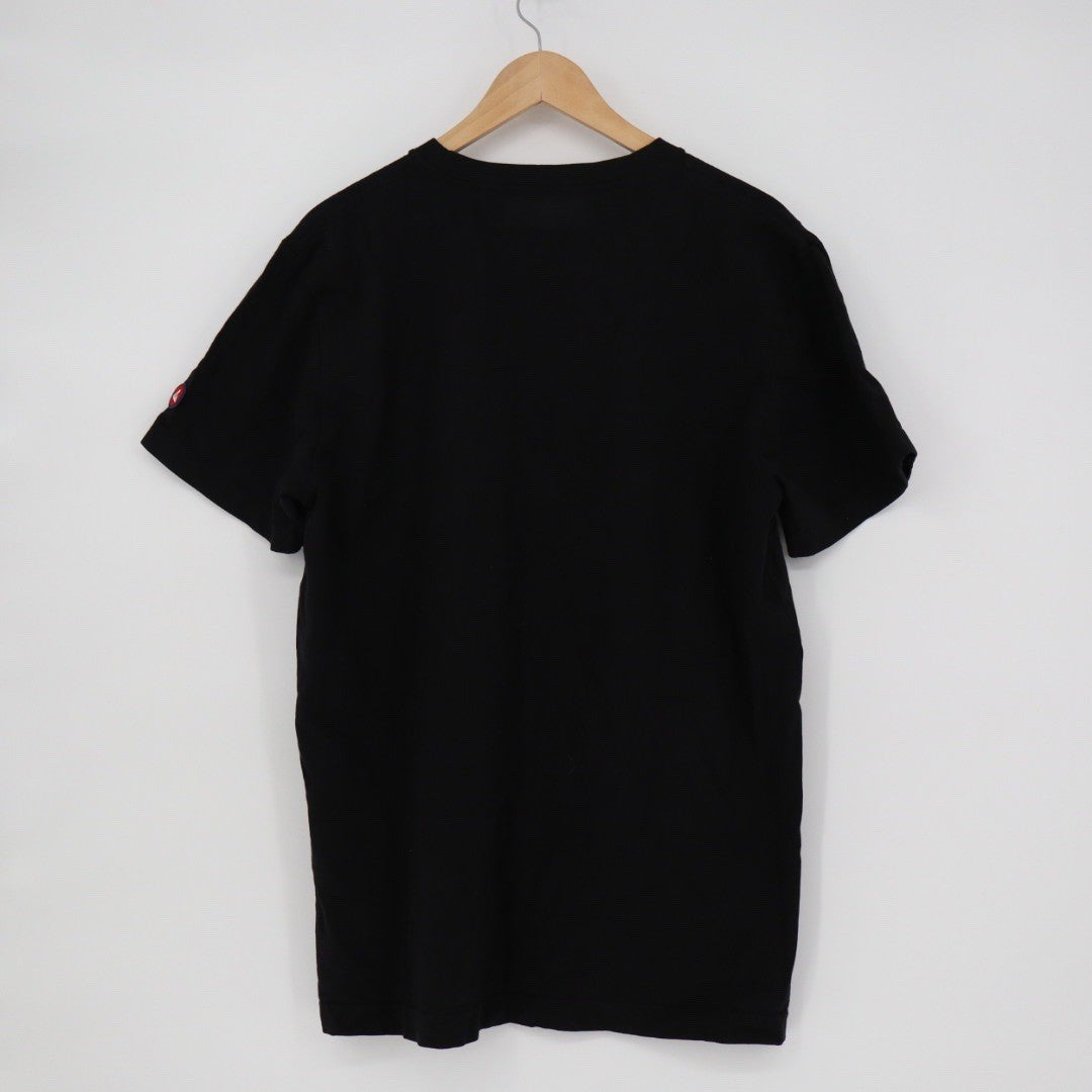 American Giant Mens Black Crew Neck T Shirt Size L Made in USA Short Sleeve