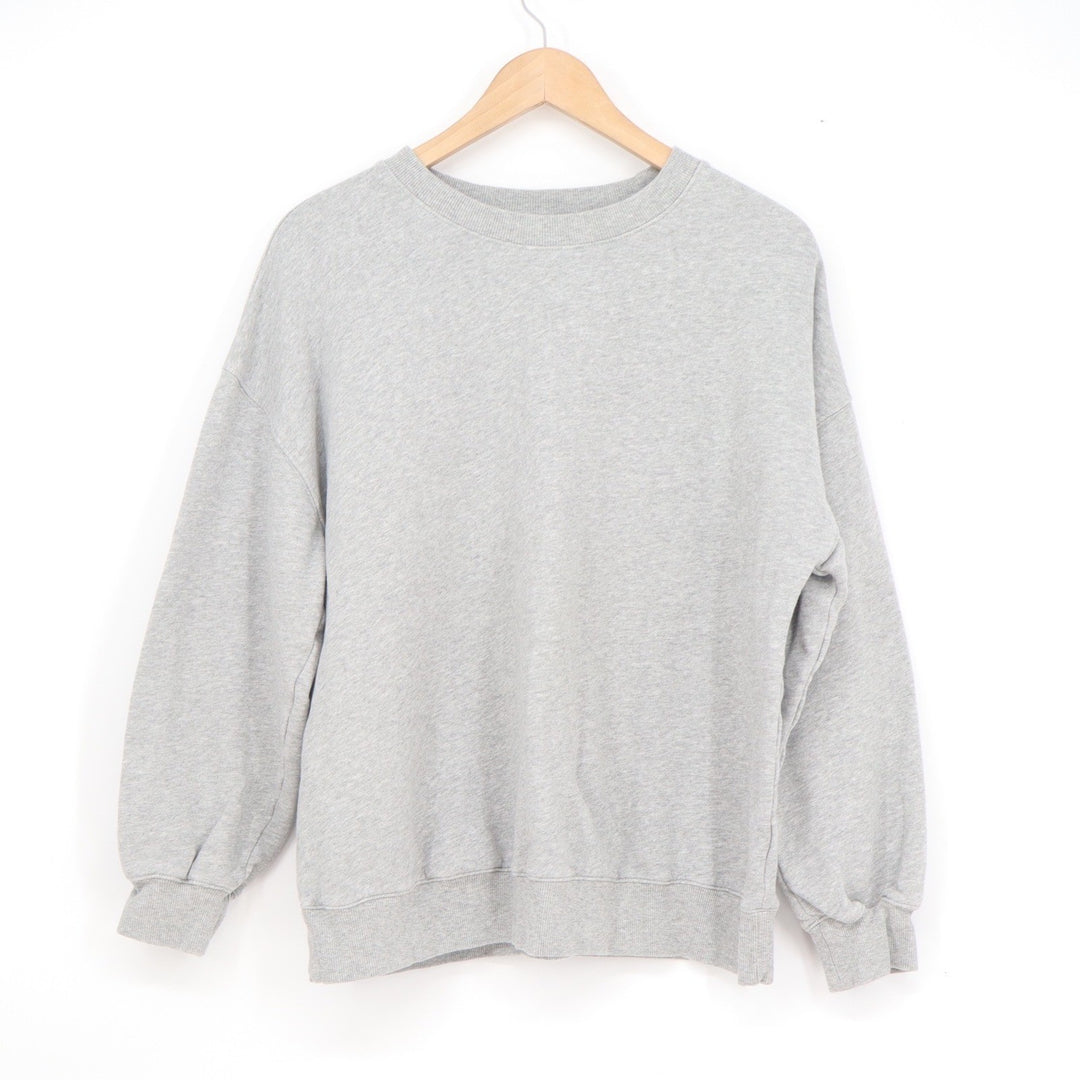 Old Navy SoComfy Heather Gray Crewneck Sweatshirt Womens Small Relaxed Pullover