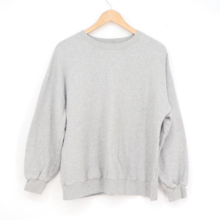 Old Navy SoComfy Heather Gray Crewneck Sweatshirt Womens Small Relaxed Pullover