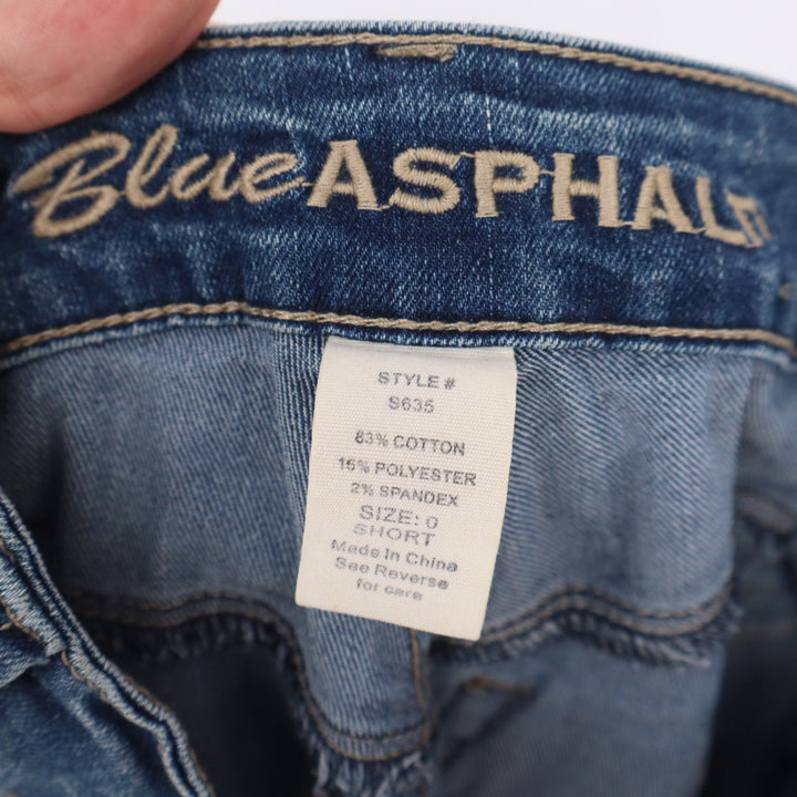 Blue Asphalt Women's Skinny Jeans Medium Wash Blue Denim Size 0 Short