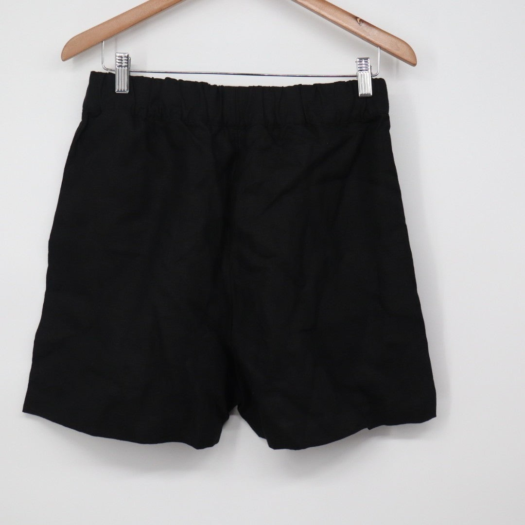 American Giant Shorts Womens Medium Black Elastic Waist Relaxed Fit Summer Wear