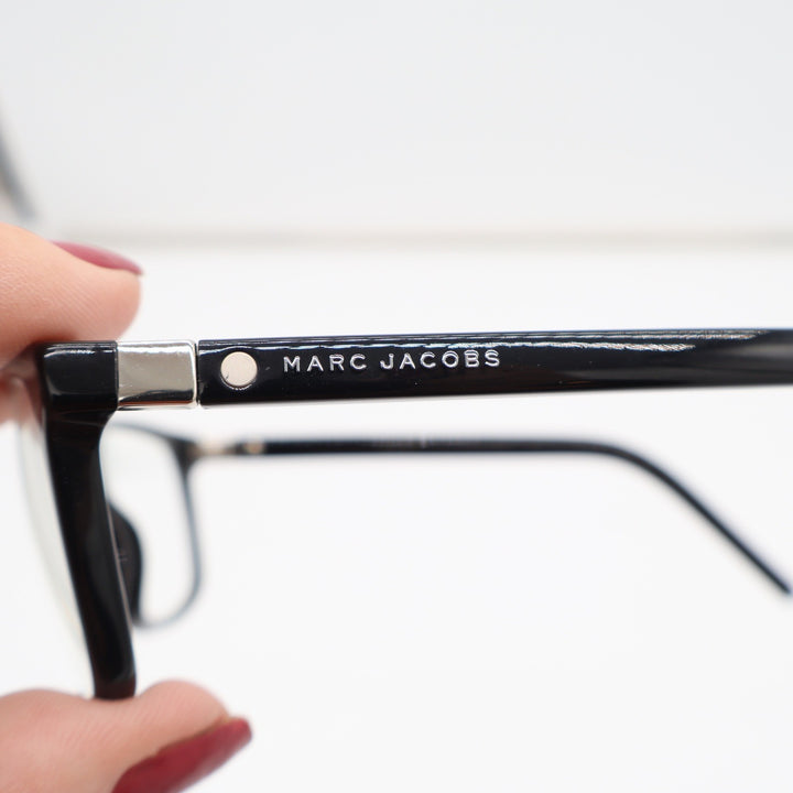 Marc Jacobs Eyeglasses Unisex N/A MARC 74 807 Black Rectangular Excellent