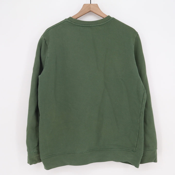 PS/Basics Sweatshirt Mens M Oversized Fit Green Crew Neck Fleece Excellent