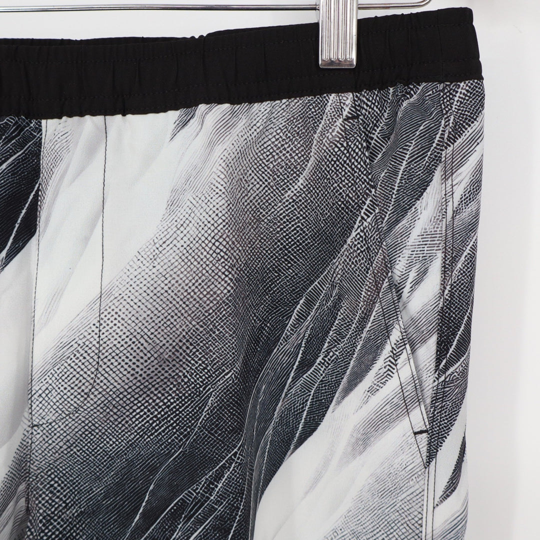 DSG Boys Agility Short Pure White AI Formation Print Black White Large 14-16