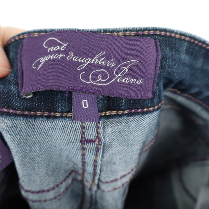 NYDJ Not Your Daughters Jeans Dark Wash Straight Leg Stretch Denim Size 0 USA