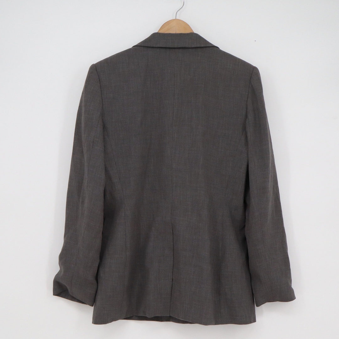 INC International Concepts Womens Grey Single Button Blazer Jacket Size 12