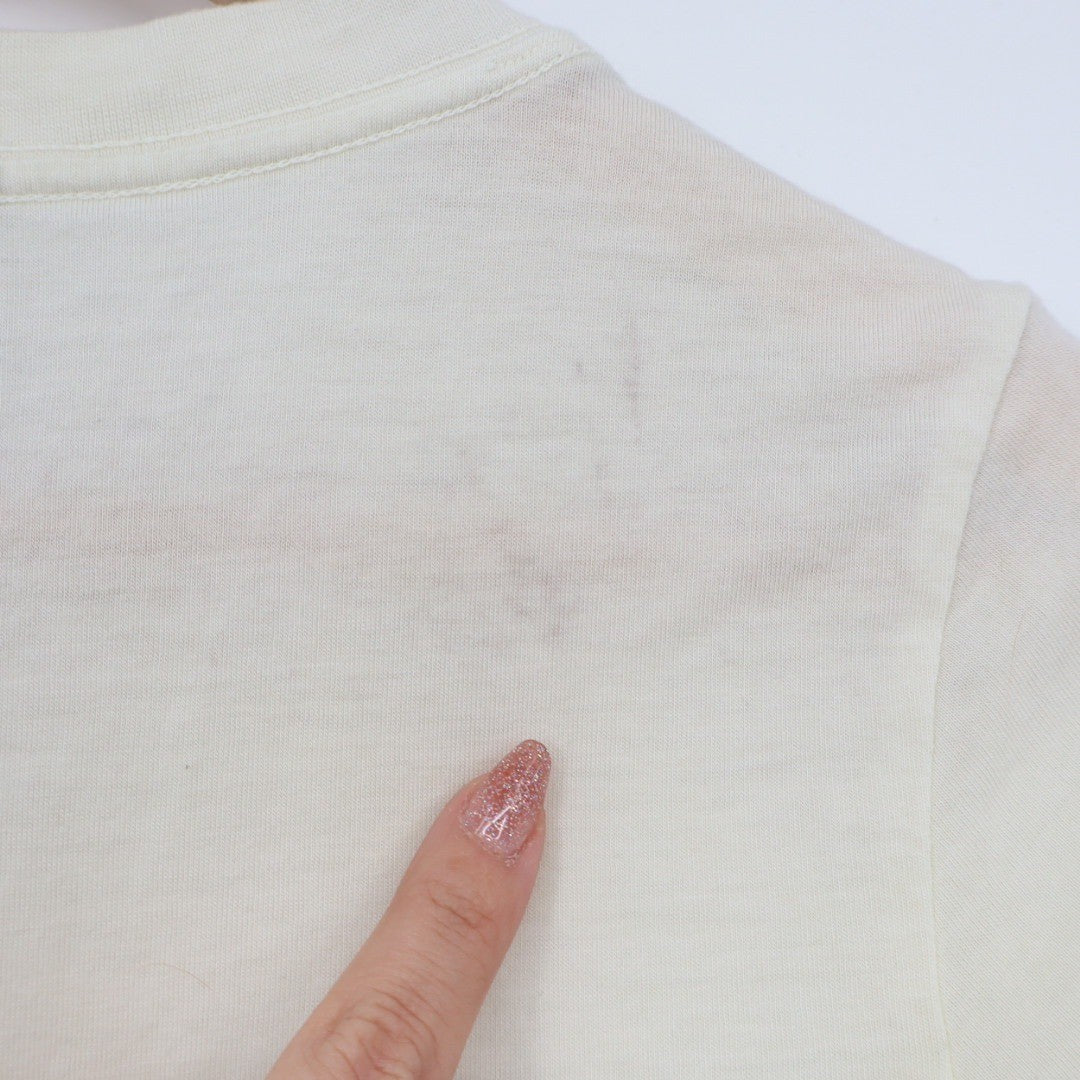 Allbirds Womens Cream Crew Neck T Shirt Basic Tee XS Made in Peru