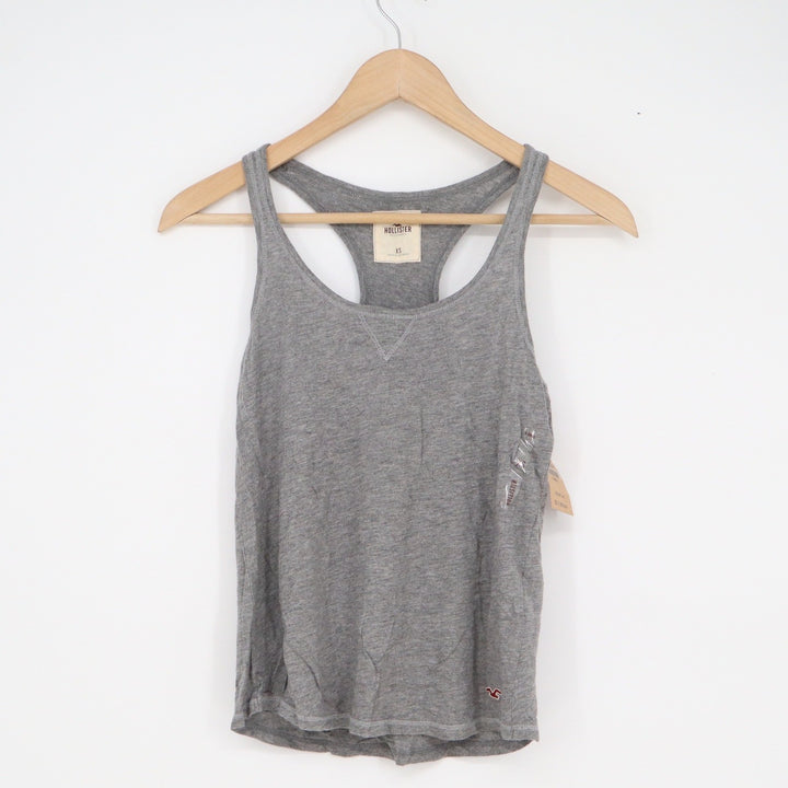 Hollister Womens XS Grey Racerback Tank Top NWT Cotton Modal
