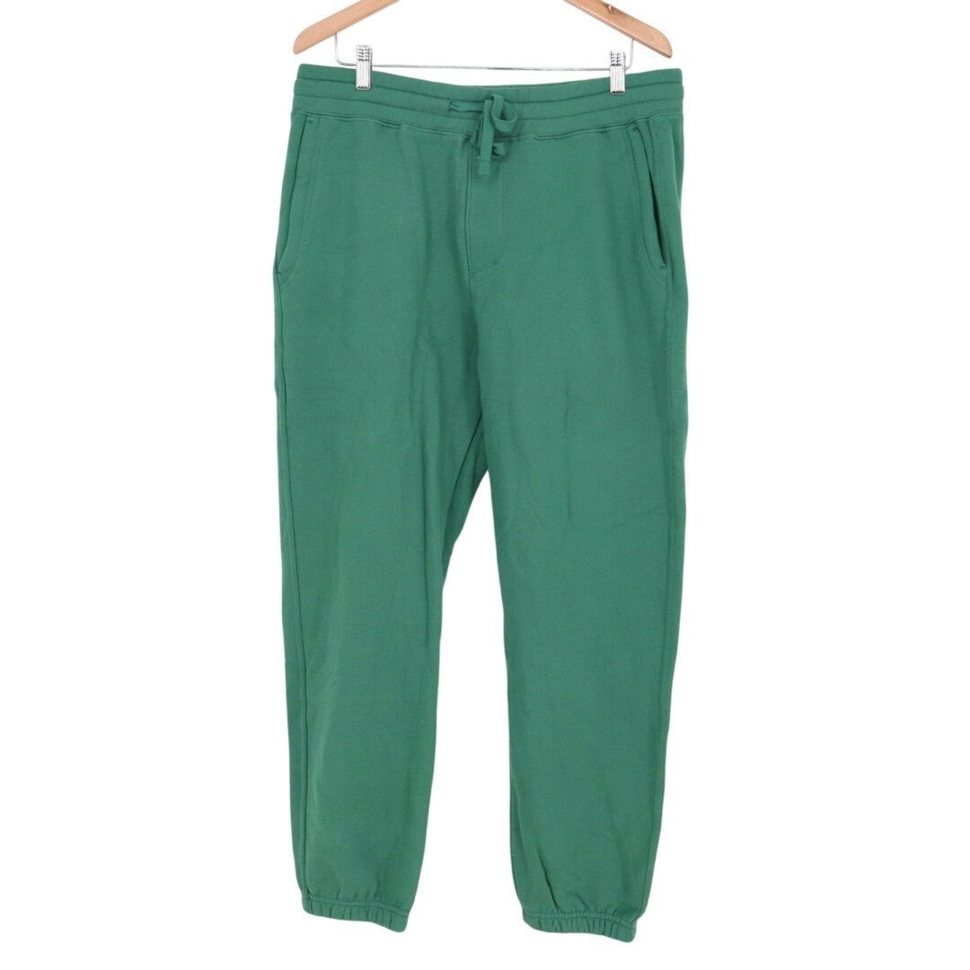 American Giant Classic Sweatpant Mens L Hunter Green Cotton Drawstring Waist