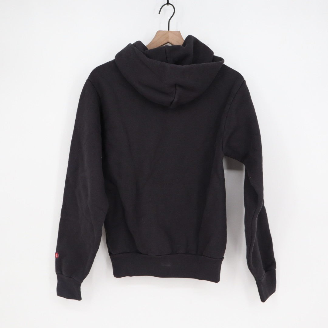 American Giant Hoodie Womens XS Black Cotton Kangaroo Pocket Trademark Logo