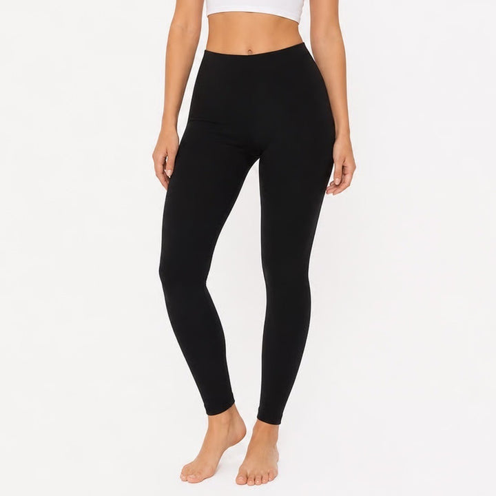 Gap Original Black Leggings M/L Solid High Waisted Full Length Polyester Spandex