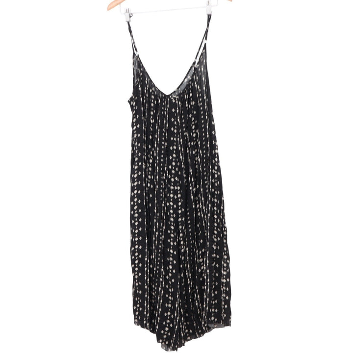 Hem & Thread Black White Geometric Print Spaghetti Strap Romper L4777 Small
