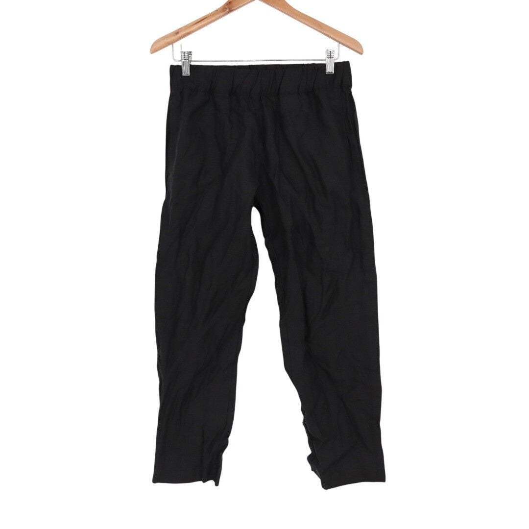 American Giant Women's Linen Pants Size S Black Made In USA