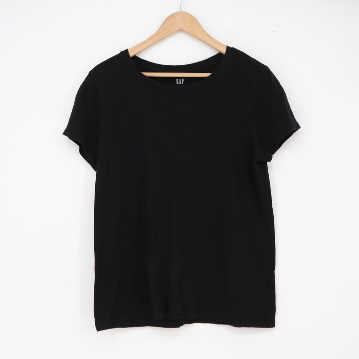 GAP T-Shirt Womens L Favorite T Black Short Sleeve Solid Excellent
