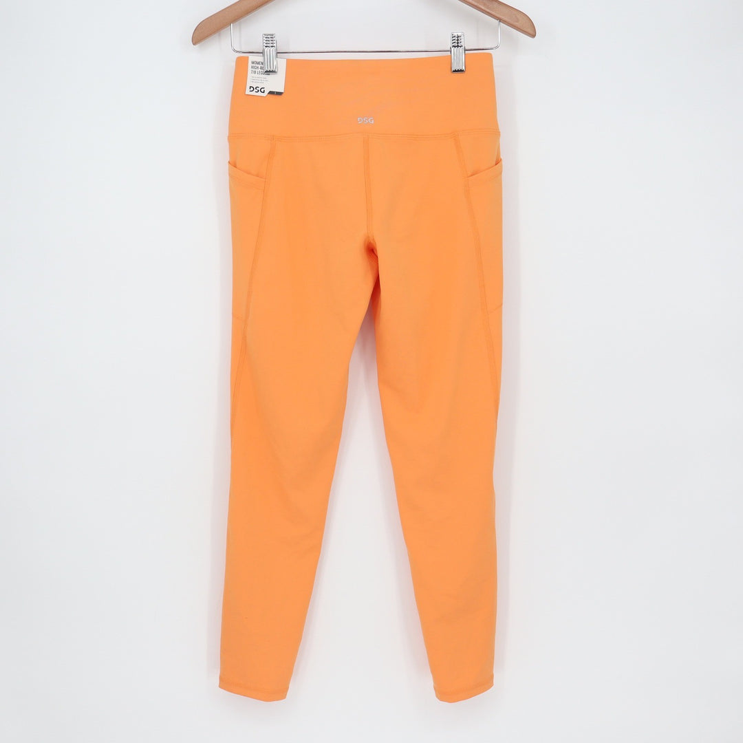 DSG Momentum 7/8 Leggings Womens Small Vintage Orange High Rise Pockets