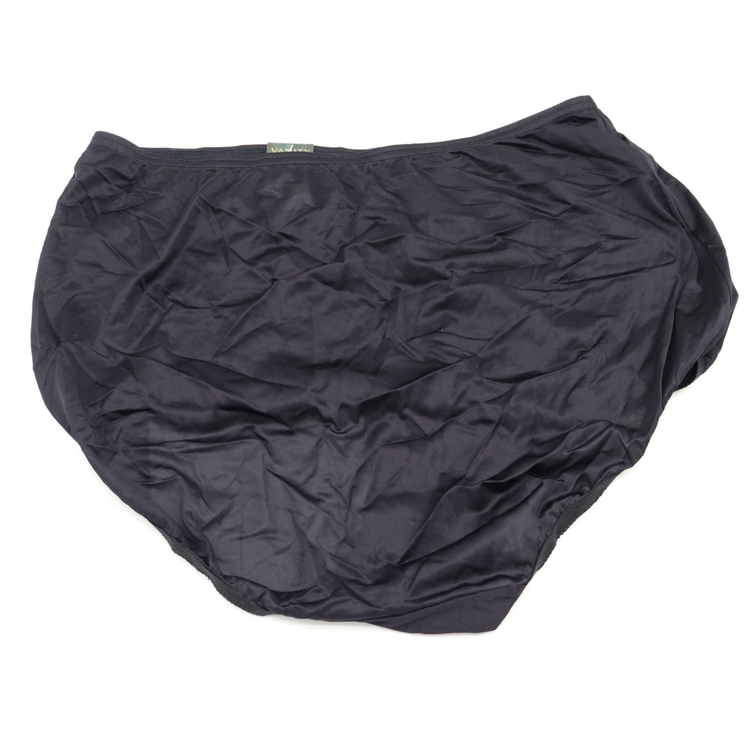 Vanity Fair Perfectly Yours Ravissant Brief Underwear Womens XL Midnight Black