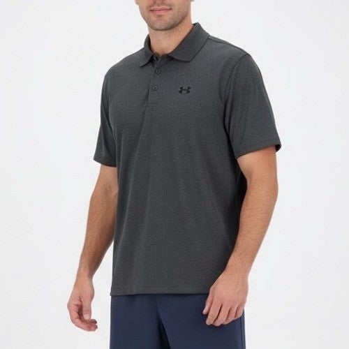 Under Armour Heatgear Polo Shirt Dark Gray Loose Fit XL Short Sleeve Golf