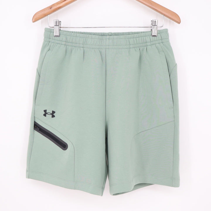 Under Armour Mens Unstoppable Fleece Shorts Sage Green 1379809 Size M NEW