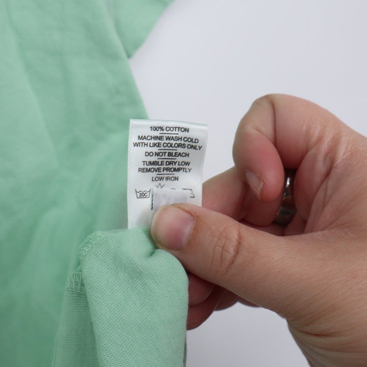 American Giant XL Seafoam Green V Neck T Shirt Made in USA Cotton