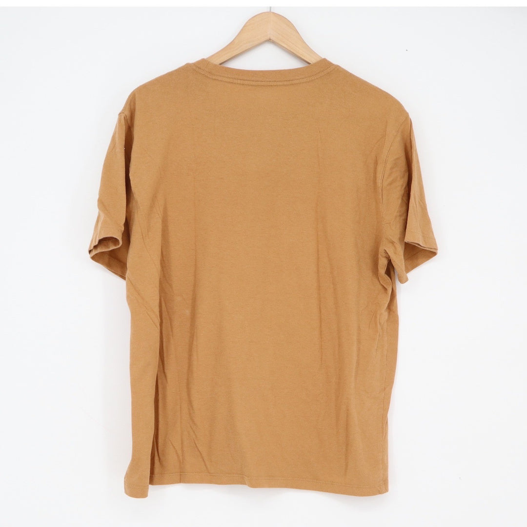 Old Navy T-Shirt Mens L Soft-Washed Conifers Graphic Mustard Tan Nature