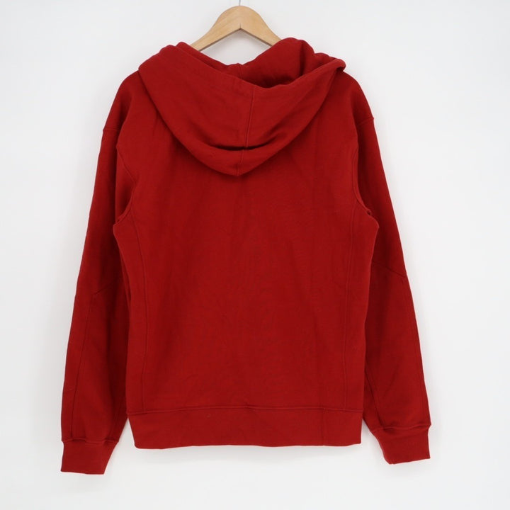 American Giant Hoodie Mens Small Red Logo Fleece Lined Cotton Kangaroo Pocket