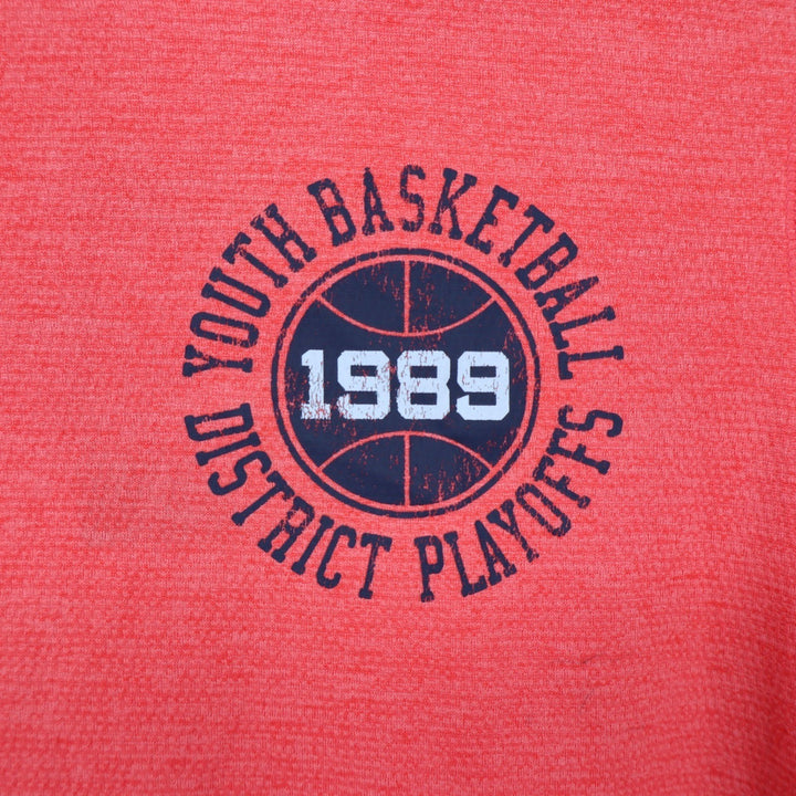 DSG Boys Pieced Graphic Movement Tee Cabana Coral Orange Navy Blue Size L 14-16