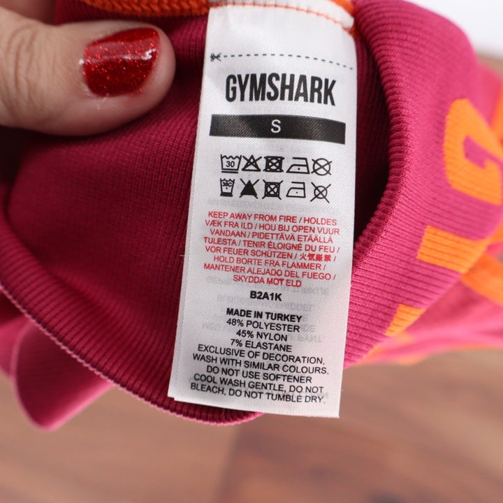 Gymshark Seamless Sports Bra Coral Orange Pink Size S Workout Fitness