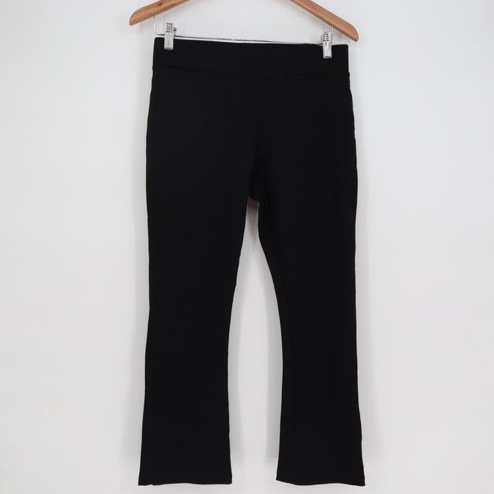 American Giant Ponte Kick Flared Pants Womens 8 Black Cropped Everyday Wear