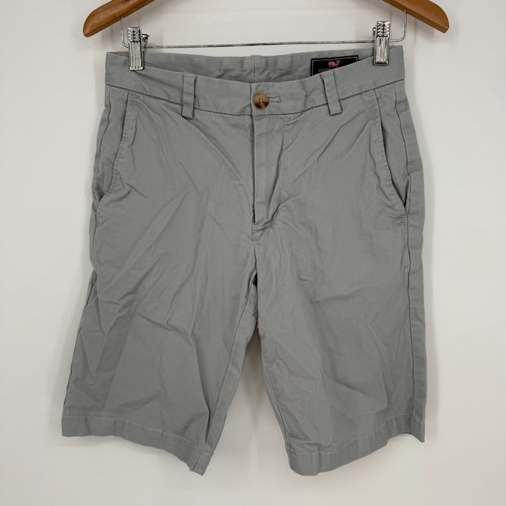 Vineyard Vines Chino Shorts Women 28 Gray Cotton Slash Pocket Flat Front Beach
