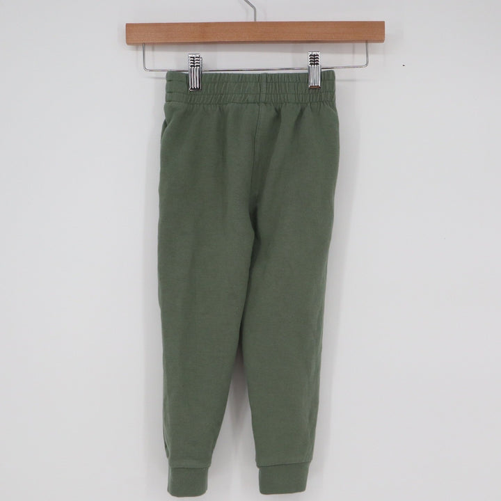 Pekkle Toddler Olive Green Jogger Sweatpants Elastic Waist Size 4T 1817481