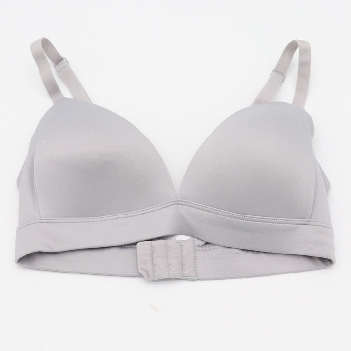 Auden Bra Womens 32B Lightly Lined Wirefree Gray Adjustable Straps Excellent