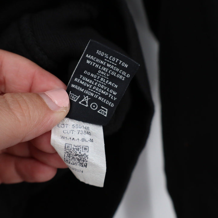 American Giant Women Black Cotton Full Zip Hoodie Sweatshirt Size M