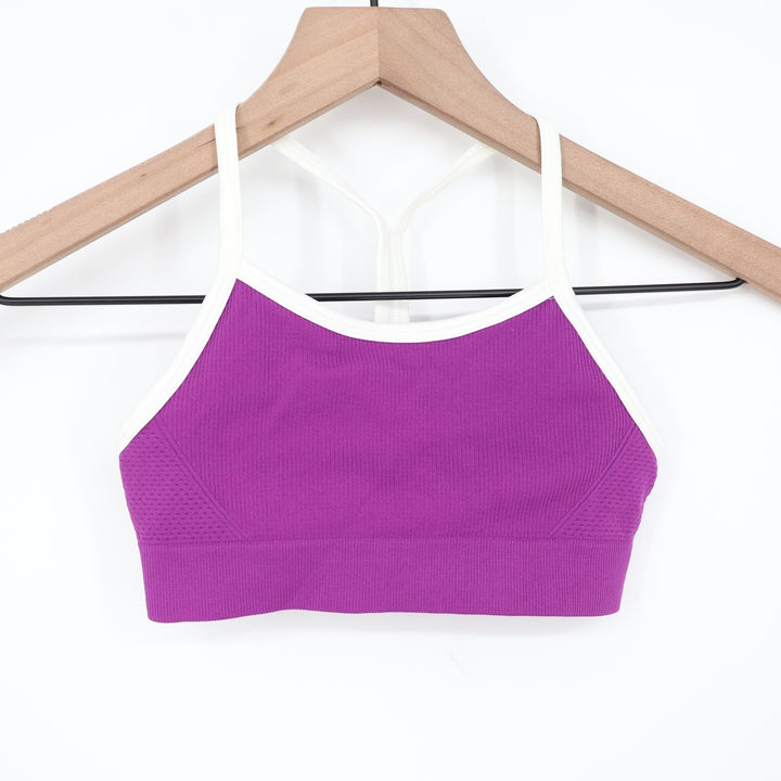 DSG Girls Momentum Seamless Bra Vibrant Violet Purple White S 8-9