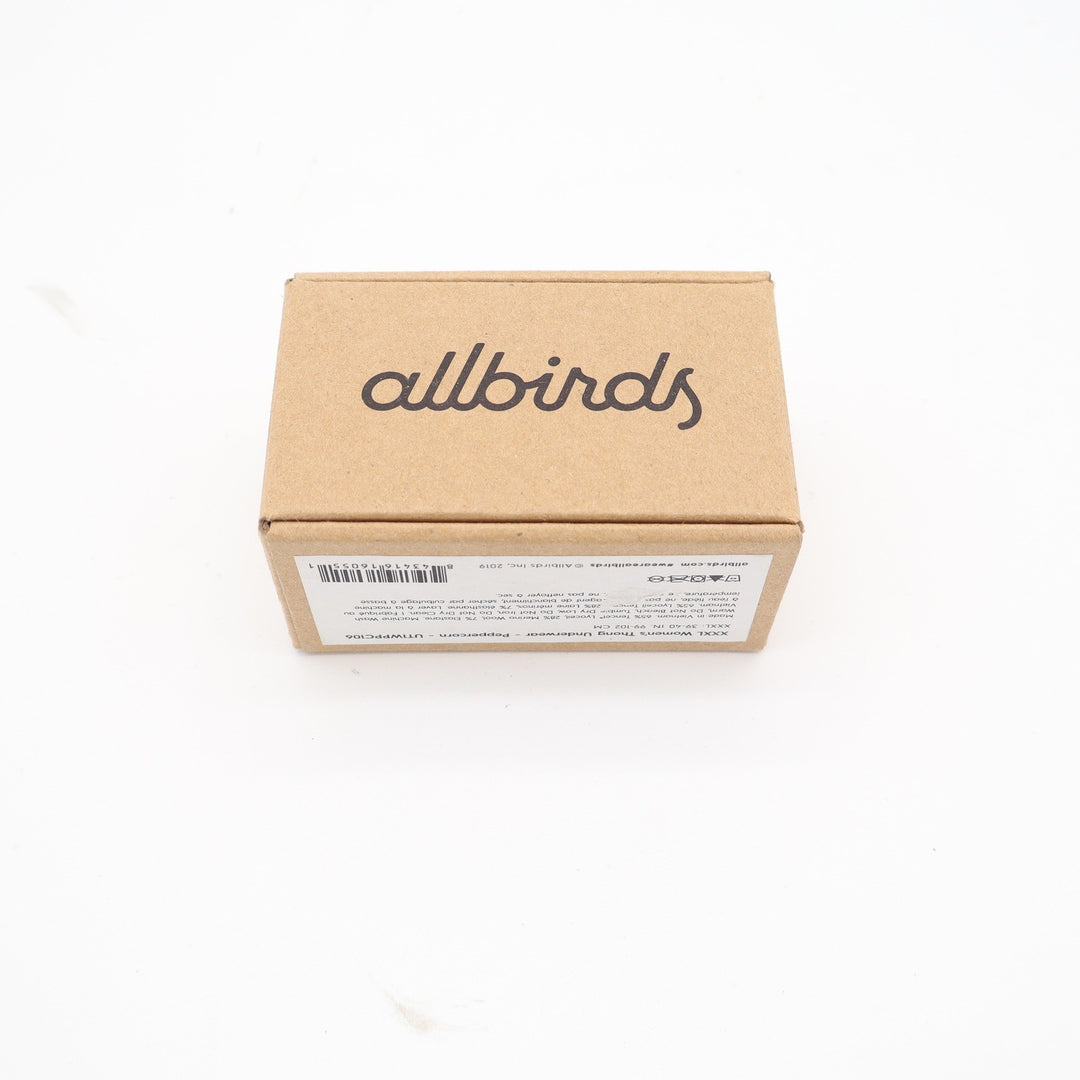 Allbirds Trino Thong Underwear Peppercorn Blue XXXL Merino Wool Tencel UTWPPI06