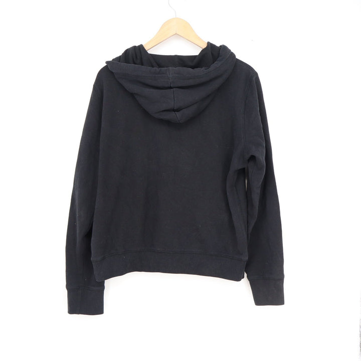 Aeropostale Womens XL Black Full Zip Graphic Hoodie Est 1987 New York Sweatshirt