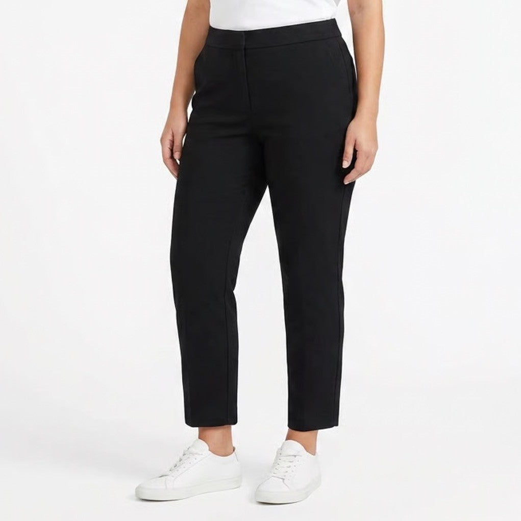 Ava & Viv Womens Plus 18W Cropped Ankle Trousers Stretch Straight Leg Pants