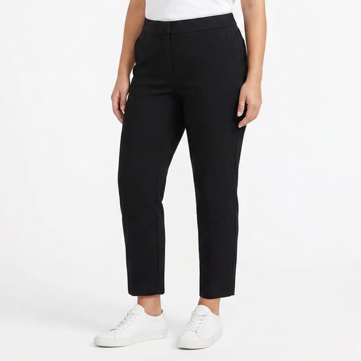 Ava & Viv Womens Plus 18W Cropped Ankle Trousers Stretch Straight Leg Pants