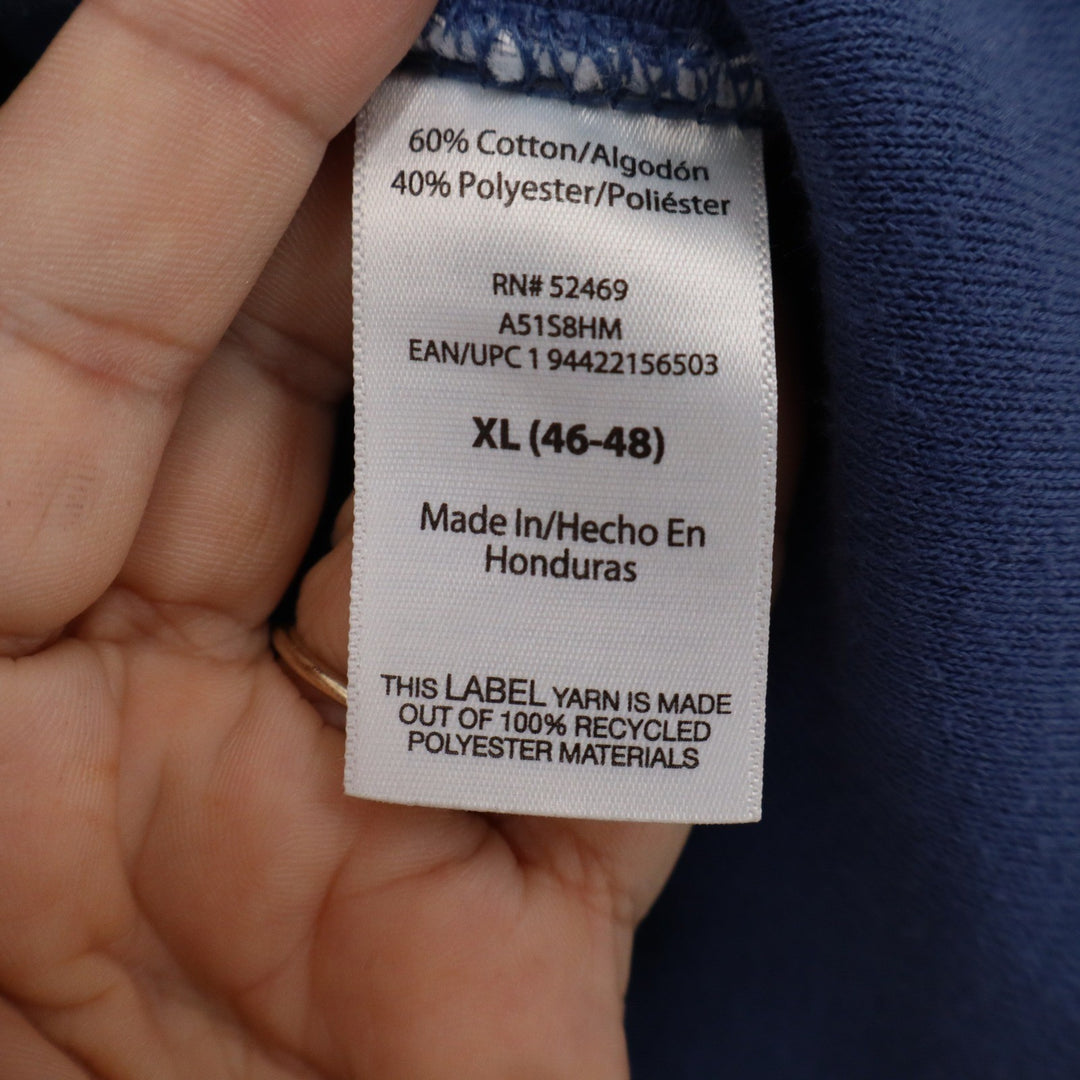 Athletic Works Mens XL Navy Blue Crewneck Sweatshirt Fleece Pullover