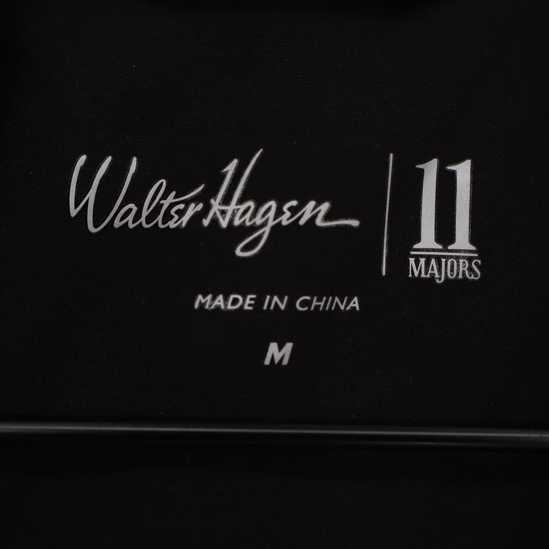 Walter Hagen 11 Majors Mens Short Sleeve Golf Rain Jacket Black Size M Full Zip