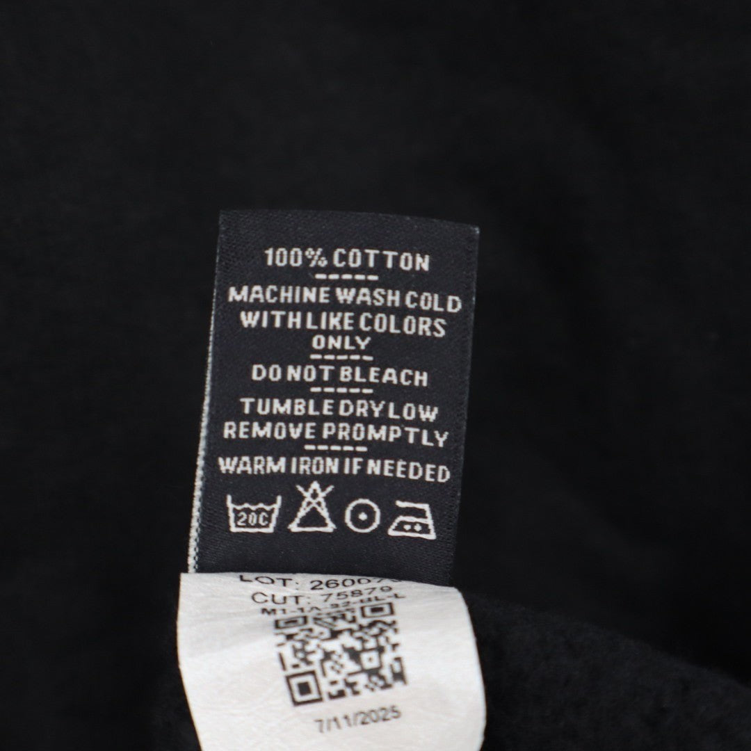 American Giant Bomber Jacket Mens Large Black Full Zip Cotton Fleece Outdoor